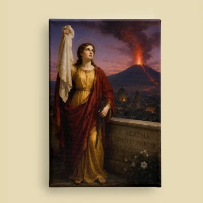 Saint Agatha of Sicily canvas (front view)