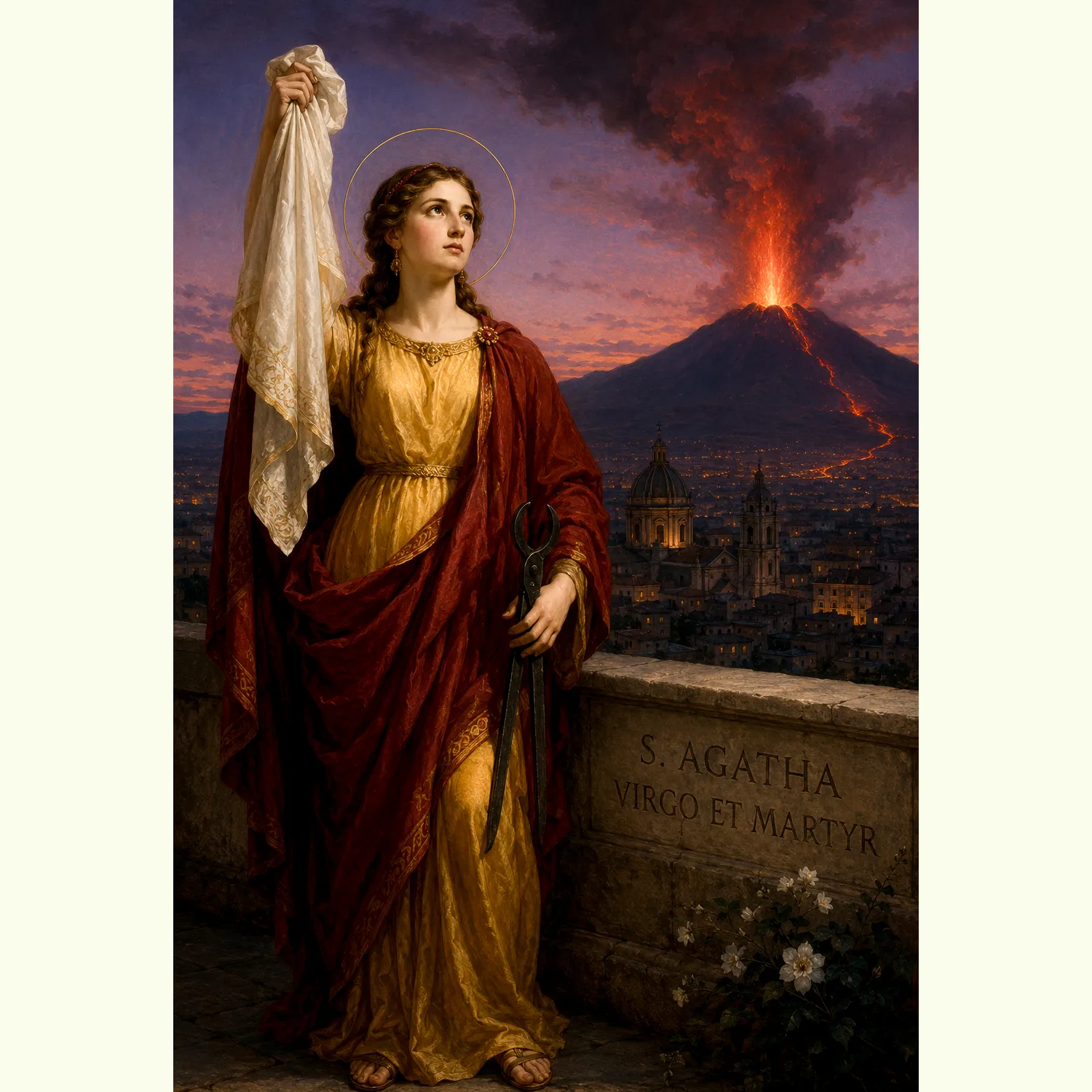 Saint Agatha of Sicily canvas (the artwork)
