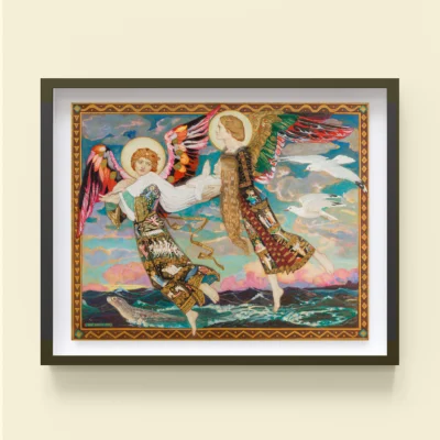 Saint Bride by John Duncan giclée fine art print (framed on a wall)
