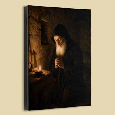 Saint Charbel canvas (perspective view)