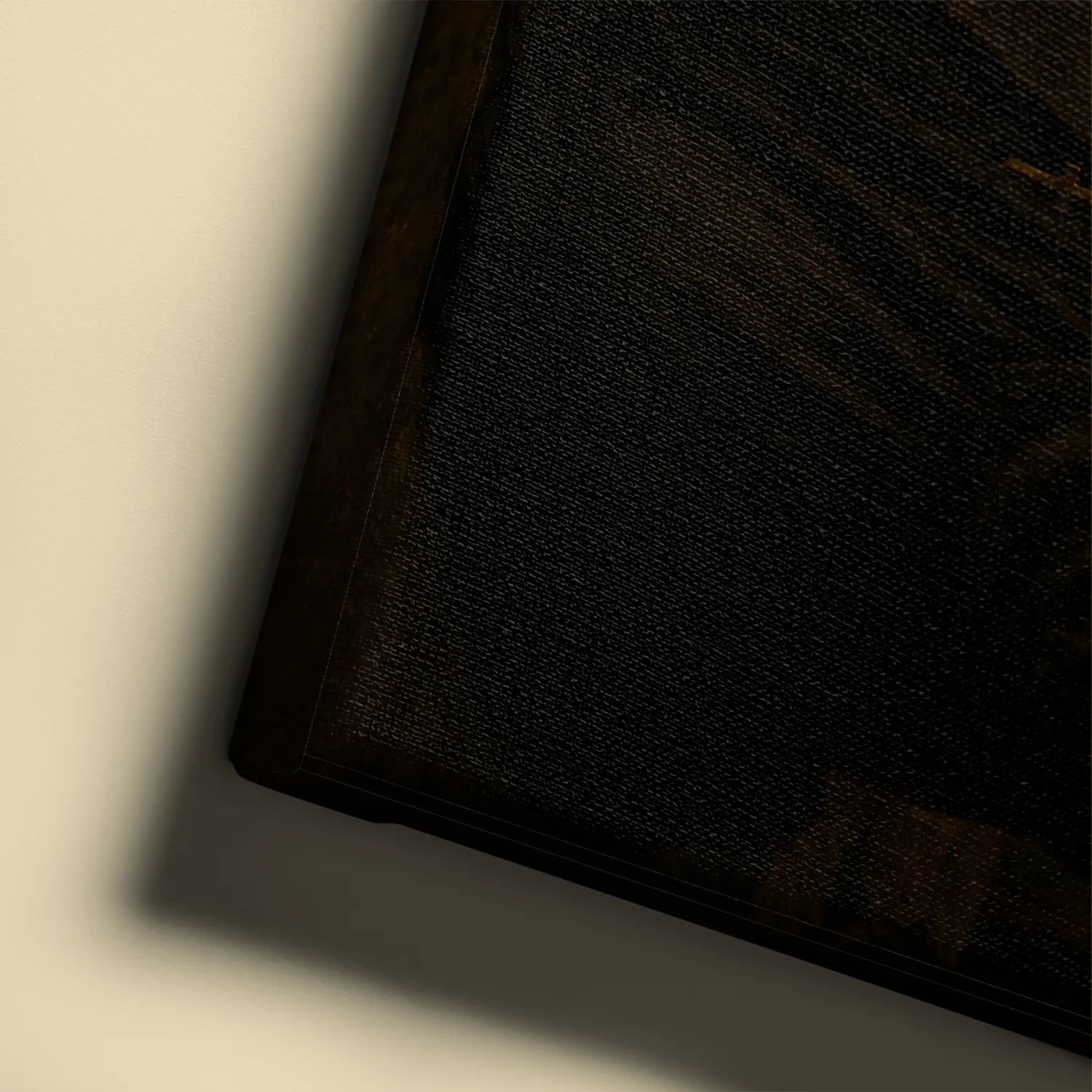 Saint Charbel canvas (canvas texture detail)