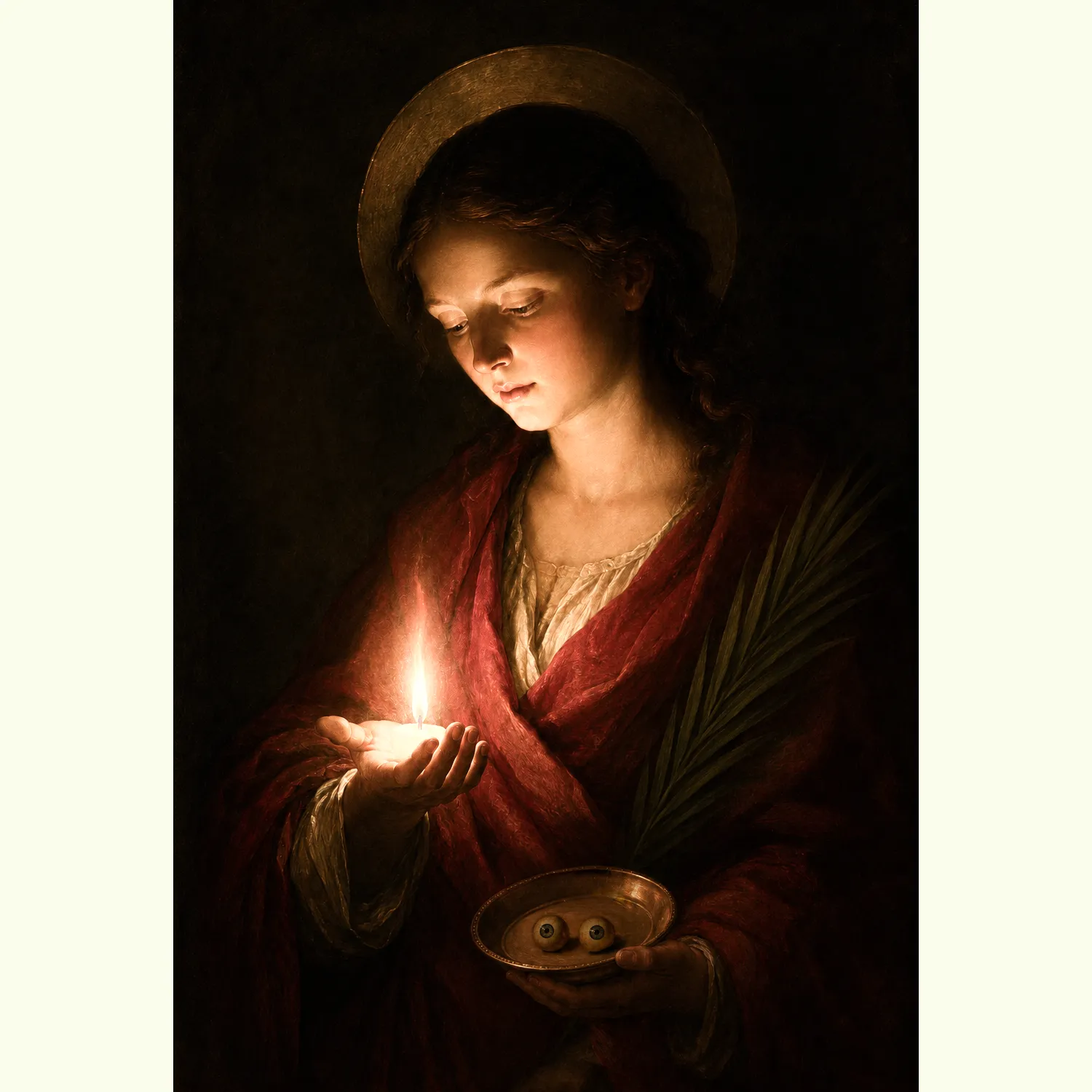 Saint Lucy of Syracuse canvas (the artwork)