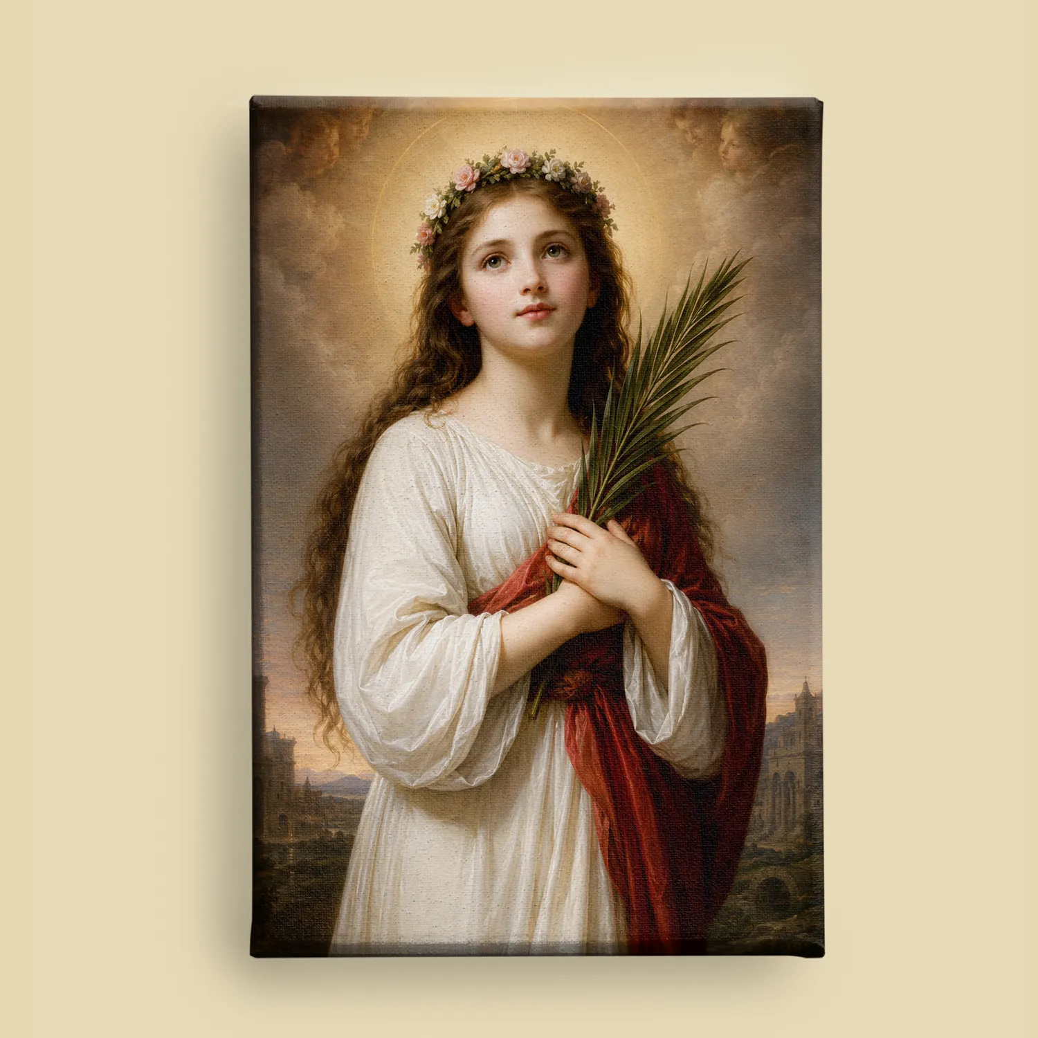 Saint Philomena canvas (front view)