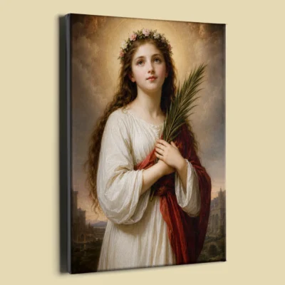 Saint Philomena canvas (perspective view)