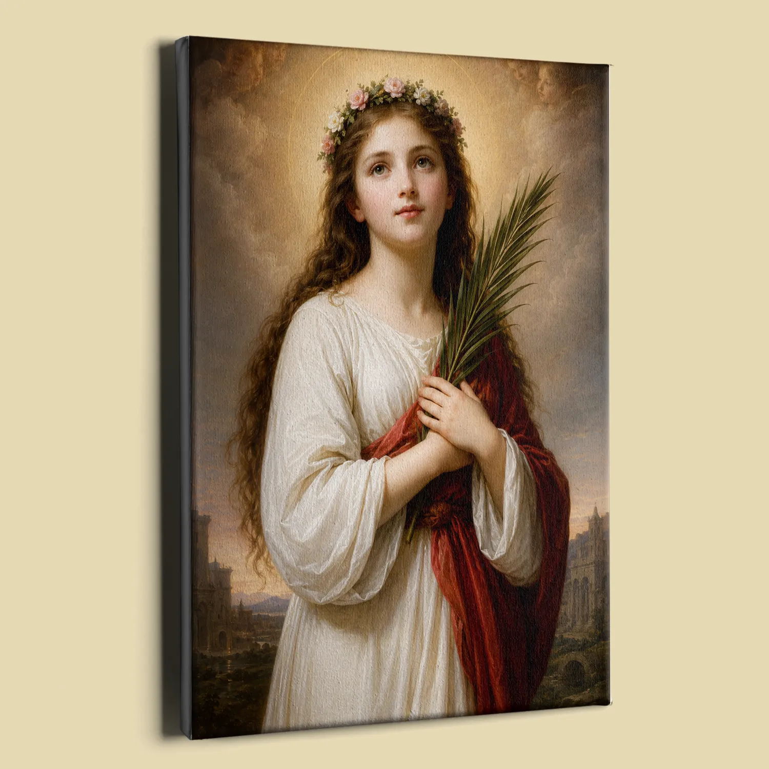 Saint Philomena canvas (perspective view)