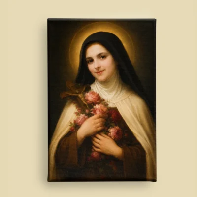 Saint Therese of Lisieux canvas (front view)