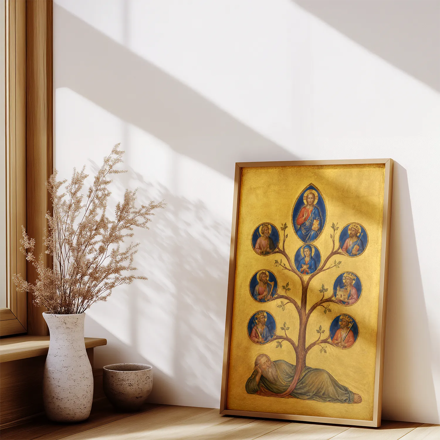 Tree of Jesse giclée fine art print (in a wooden frame)