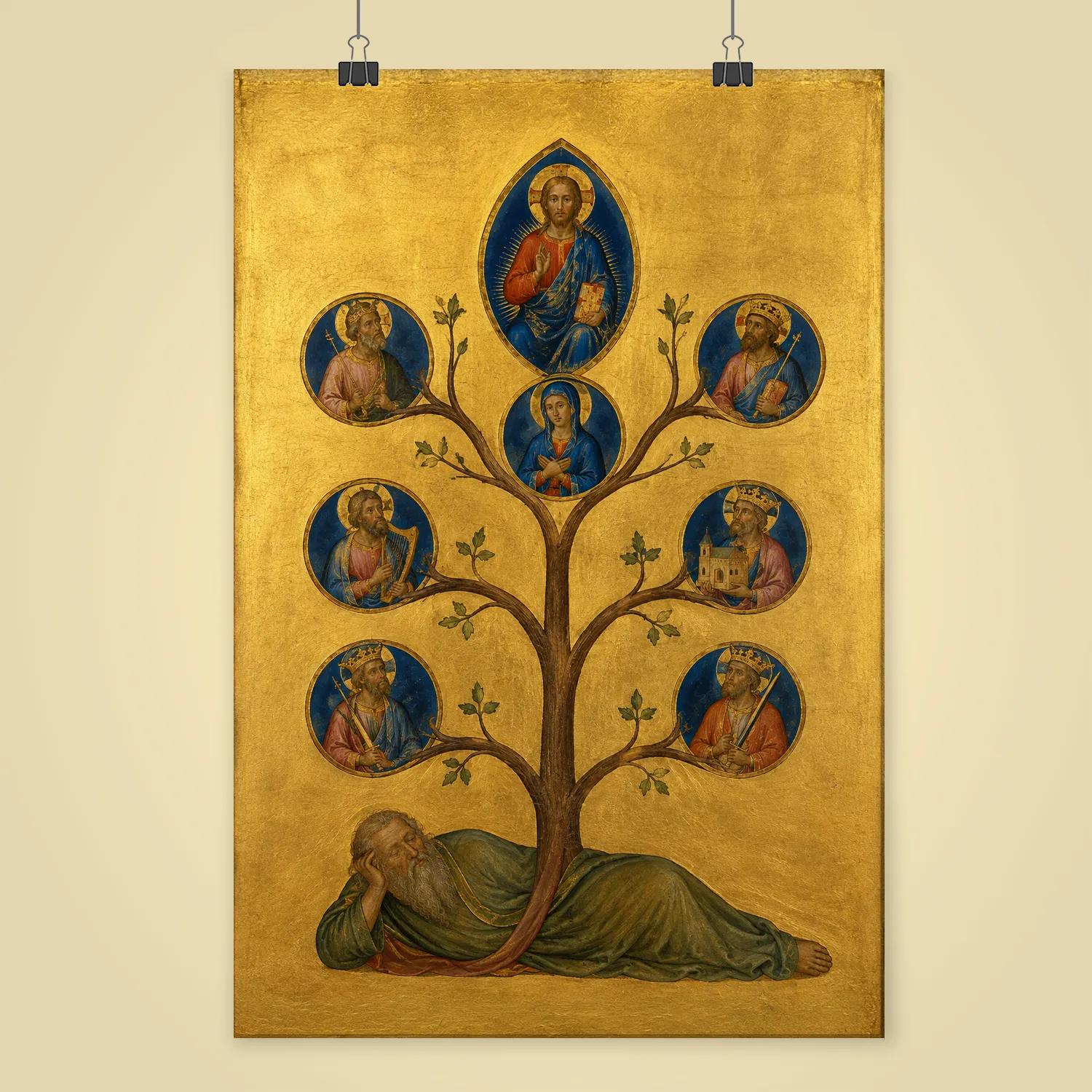 Tree of Jesse giclée fine art print (shown unframed)