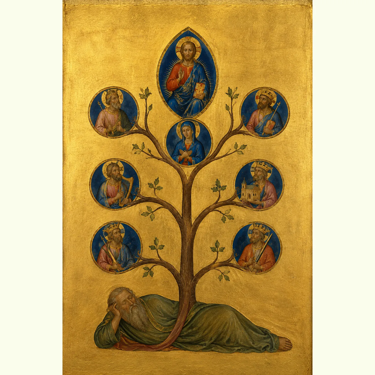 Tree of Jesse giclée fine art print (flat view)
