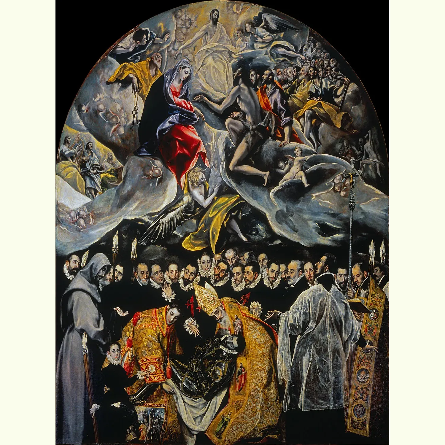 The Burial of the Count of Orgaz by El Greco canvas reproduction (flat artwork)