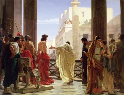 Ecce Homo, by Antonio Ciseri, 1871 to 1891, the painting that inspired the coloring page