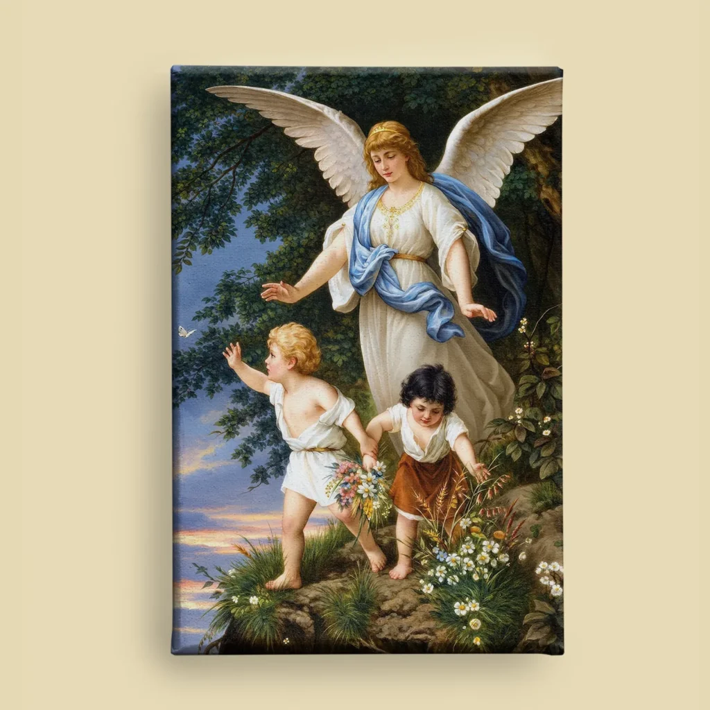 The Guardian Angel by Bernhard Plockhorst
